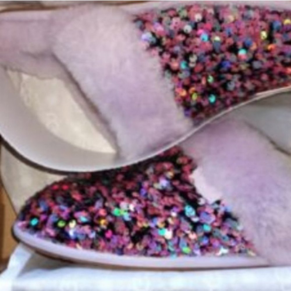 RARE POPULAR UGG Scuffette II Sequin Shearling Slipper LAST PAIR Size 7 - Picture 9 of 13